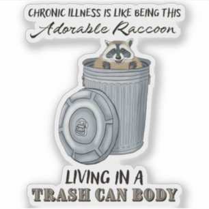 Grappige chronische ziekte Sticker chronische ziek