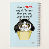 Grappige Chubby Tabby Cat Box Notitieboek (Achterkant)