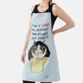 Grappige Chubby Tabby Cat Box Schort (Insitu)