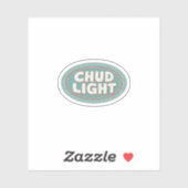 Grappige Chud Light Retro Bierlabel Parodie sticke Sticker (Vel)