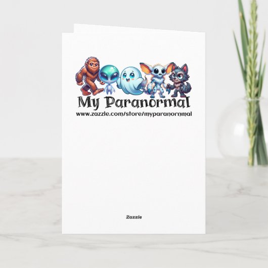 Grappige Chupacabra Pun verjaardag Kaart (Achterkant)