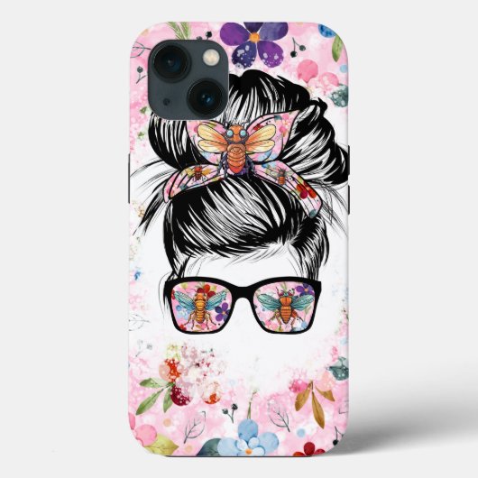 Grappige Cicada Messy Bun Brood XIX en Brood XIII Case-Mate iPhone Case (Achterkant)