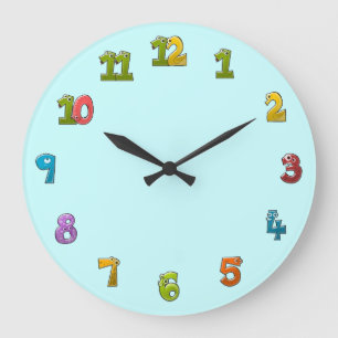 grappige cijfers grote klok