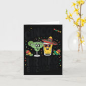 Grappige Cinco de Drinko Achos Margirita Tequila V Kaart (Gele Bloem)