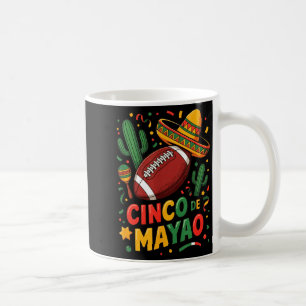 Grappige Cinco De Mayo American Football Vader Moe Koffiemok
