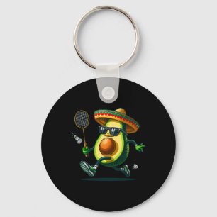 Grappige Cinco de Mayo avocado toont Dominton vaar Sleutelhanger