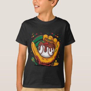 Grappige Cinco De Mayo Baseball Glove Lets Fiesta  T-shirt