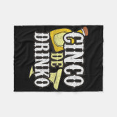 Grappige Cinco De Mayo Drinko Viering Fleece Deken (Voorkant (Horizontaal))