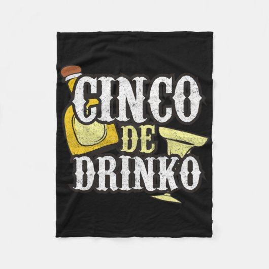 Grappige Cinco De Mayo Drinko Viering Fleece Deken (Voorkant)