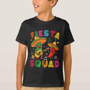 Grappige Cinco de Mayo Fiesta Squad Mexicaanse Mat T-shirt