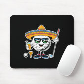Grappige Cinco de Mayo Golf Byll met Sombrero Marg Muismat (Met muis)