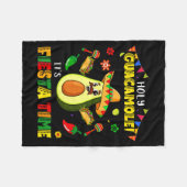 Grappige cinco de mayo heilige guacamole feest tij fleece deken (Voorkant (Horizontaal))