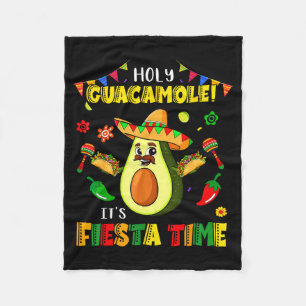 Grappige cinco de mayo heilige guacamole feest tij fleece deken