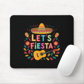 Grappige Cinco de Mayo Lets Fiesta Sombrero Pet Ma Muismat (Met muis)