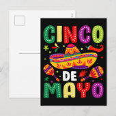Grappige Cinco de Mayo Mexicaan Feestdagenkaart (Voorkant / Achterkant)