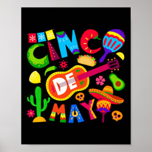 Grappige Cinco De Mayo Mexicaanse 5 De Mayo Laten  Poster