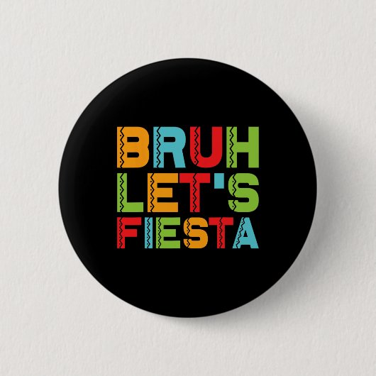Grappige Cinco de Mayo Mexicaanse Familiegroep Bru Ronde Button 5,7 Cm (Voorkant)