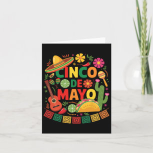 Grappige Cinco De Mayo Mexicaanse Sombrero Pet Man Kaart