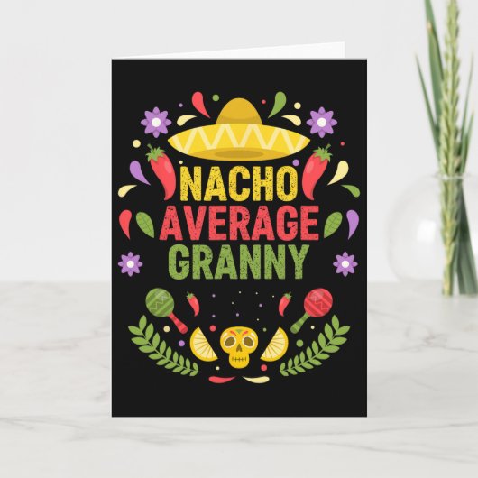 Grappige Cinco De Mayo Nacho Gewone Oma Kaart (Voorkant)