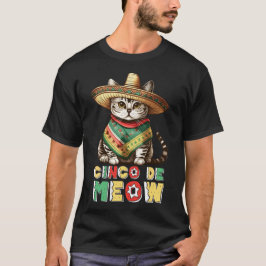 Grappige Cinco De Mayo Schattige Mexicaanse Kat So T-shirt