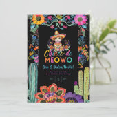 Grappige Cinco De Mayo Sip en Salsa Cat FIESTA Kaart (Staand voorkant)