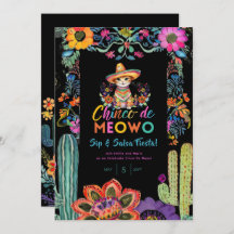 Grappige Cinco De Mayo Sip en Salsa Cat FIESTA