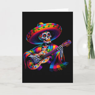 Grappige Cinco De Mayo Skelet Schedel Fiesta Sombr Kaart