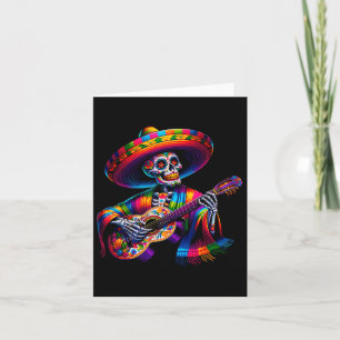 Grappige Cinco de Mayo skelet schedel Fiesta Sombr Kaart