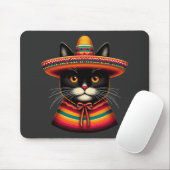 Grappige Cinco De Mayo Sombrero Festival Mexicaans Muismat (Met muis)