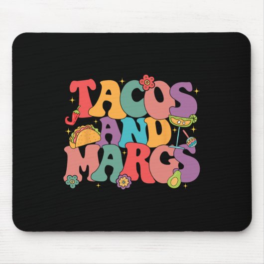 Grappige Cinco De Mayo Tacos En Margs Mexicaans Fe Muismat (Voorkant)
