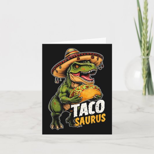 Grappige Cinco de Mayo Tacosaurus Taco dinosaurus  Kaart (Voorkant)