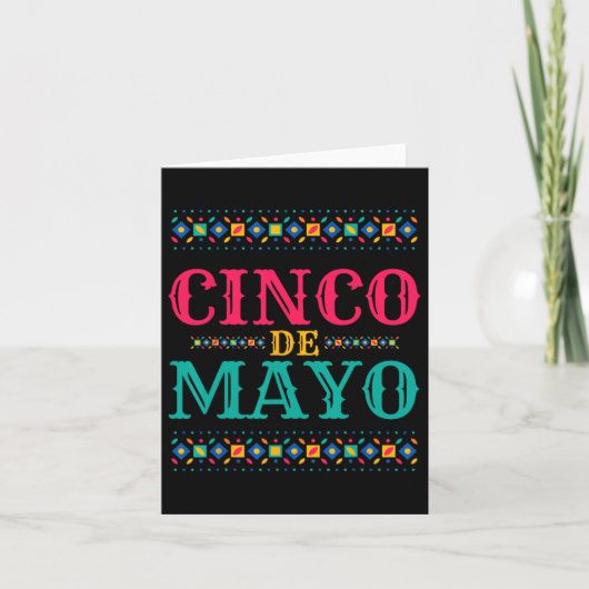 Grappige Cinco De Mayo Voor Mexicaans Feest 2 Kaart (Voorkant)