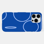 Grappige Cirkels en Lus op Blauwe iPhone / iPad ho Hoesje (Achterkant horizontaal)