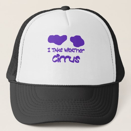 grappige cirrus trucker pet (Voorkant)