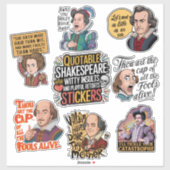 Grappige citaat belediging Humor set Sticker (Vel)