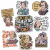 Grappige citaat belediging Humor set Sticker (Voorkant)
