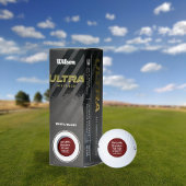 Grappige citaat van broer of zus gepersonaliseerd golfballen