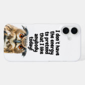 Grappige citaat van sarcastische uil iPhone hoesje (Achterkant horizontaal)