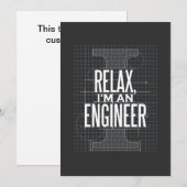 Grappige citaat voor ingenieurs kaart (Voorkant / Achterkant)