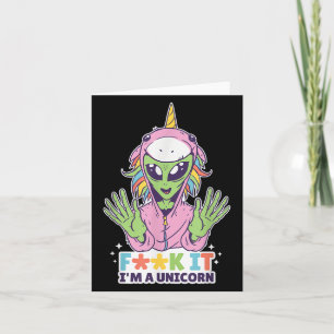 Grappige citaten Alien Unicorn van het woord in ee Kaart