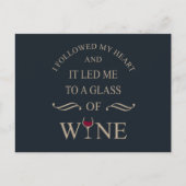 Grappige citaten beroemde wijndrinker slogan feestdagenkaart (Voorkant)