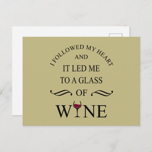 Grappige citaten beroemde wijndrinker slogan feestdagenkaart (Voorkant / Achterkant)