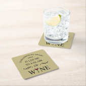 Grappige citaten beroemde wijndrinker slogan kartonnen onderzetters (Insitu)