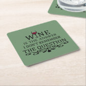 Grappige citaten beroemde wijndrinker slogan kartonnen onderzetters (Schuin)
