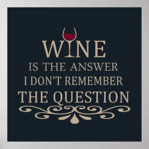 Grappige citaten beroemde wijndrinker slogan poster