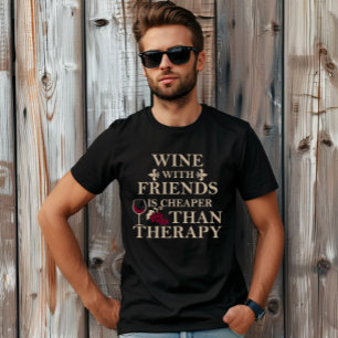 Grappige citaten beroemde wijndrinker slogan t-shirt