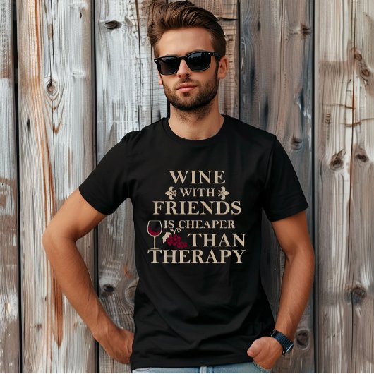Grappige citaten beroemde wijndrinker slogan t-shirt