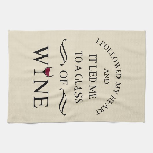 Grappige citaten beroemde wijndrinker slogan theedoek (Horizontaal)