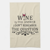 Grappige citaten beroemde wijndrinker slogan theedoek (Verticaal)