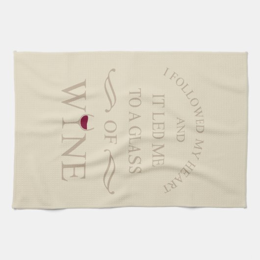 Grappige citaten beroemde wijndrinker slogan theedoek (Horizontaal)